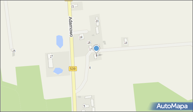 Adamowo, Adamowo, 8, mapa Adamowo