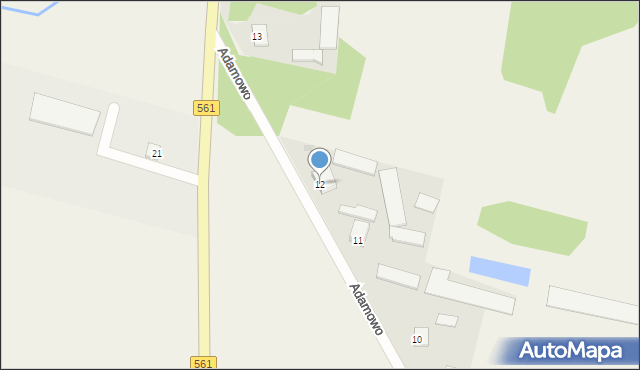 Adamowo, Adamowo, 12, mapa Adamowo
