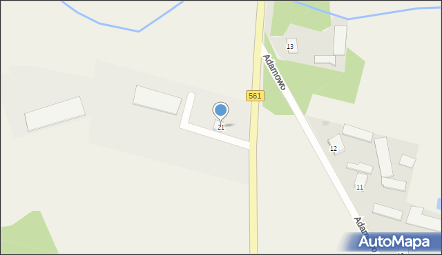 Adamowo, Adamowo, 21, mapa Adamowo