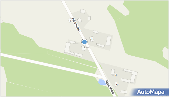 Adamowo, Adamowo, 3, mapa Adamowo