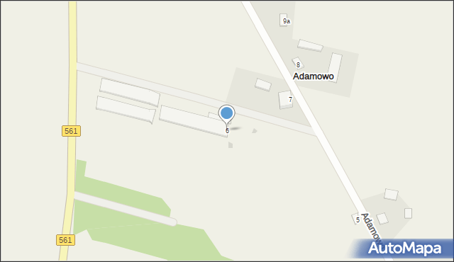 Adamowo, Adamowo, 6, mapa Adamowo