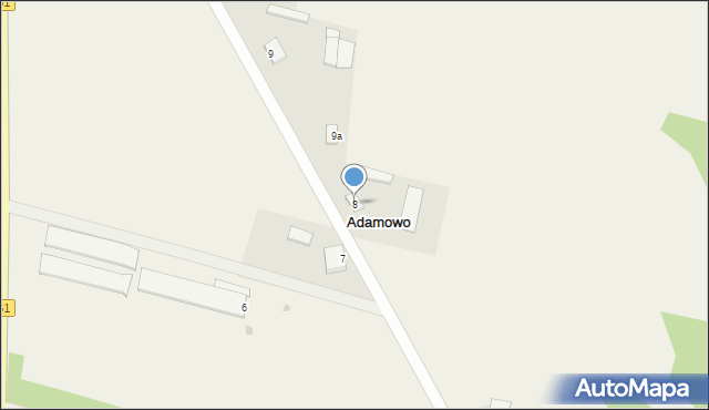 Adamowo, Adamowo, 8, mapa Adamowo