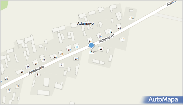 Adamowo, Adamowo, 10a, mapa Adamowo