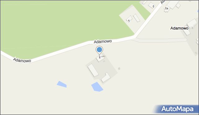 Adamowo, Adamowo, 4, mapa Adamowo