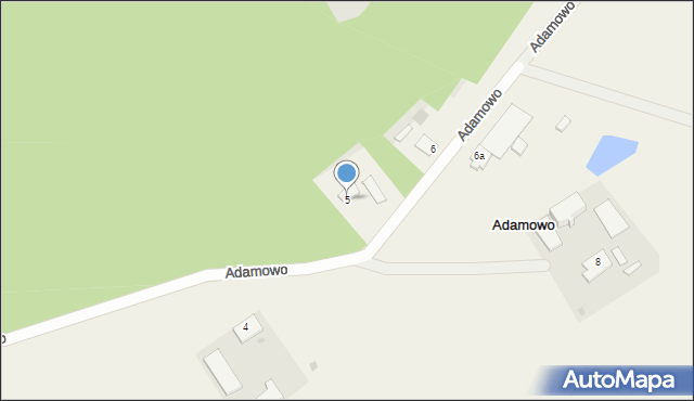 Adamowo, Adamowo, 5, mapa Adamowo