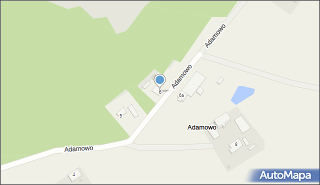 Adamowo, Adamowo, 6, mapa Adamowo