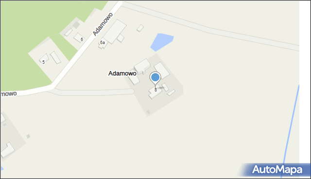 Adamowo, Adamowo, 8, mapa Adamowo