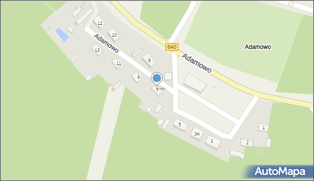 Adamowo, Adamowo, 7, mapa Adamowo