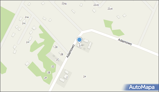 Adamowo, Adamowo, 1, mapa Adamowo