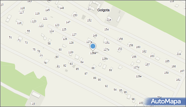 Adamowo, Adamowo, 128a, mapa Adamowo