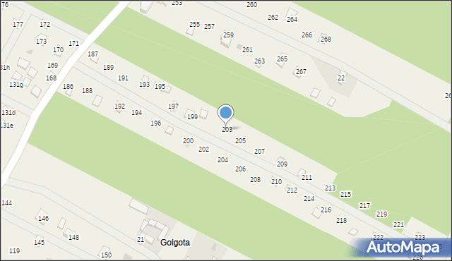 Adamowo, Adamowo, 203, mapa Adamowo