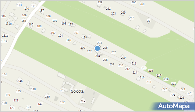 Adamowo, Adamowo, 204, mapa Adamowo