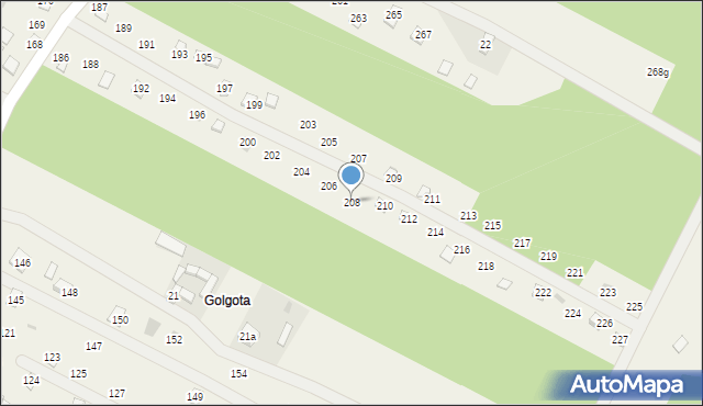 Adamowo, Adamowo, 208, mapa Adamowo