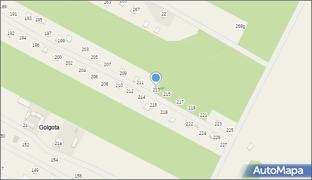 Adamowo, Adamowo, 213, mapa Adamowo