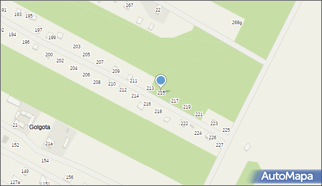 Adamowo, Adamowo, 215, mapa Adamowo