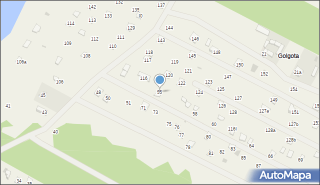 Adamowo, Adamowo, 55, mapa Adamowo