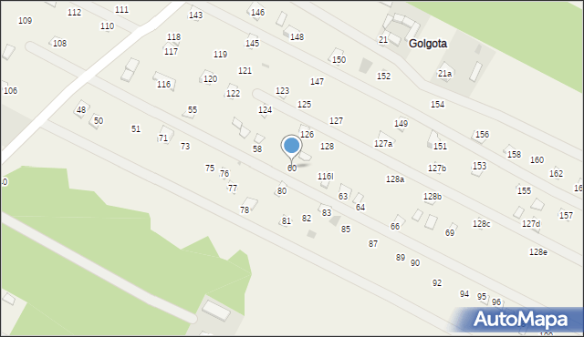Adamowo, Adamowo, 60, mapa Adamowo