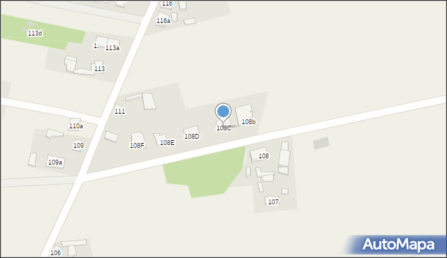 Adamowo, Adamowo, 108C, mapa Adamowo