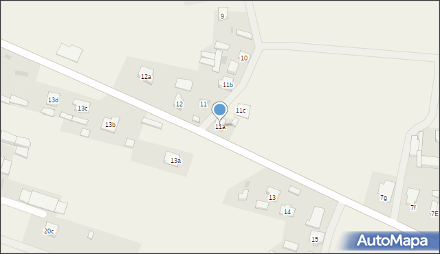 Adamowo, Adamowo, 11a, mapa Adamowo