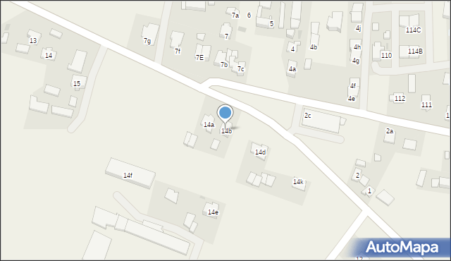 Adamowo, Adamowo, 14b, mapa Adamowo
