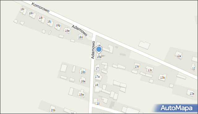 Adamowo, Adamowo, 16a, mapa Adamowo