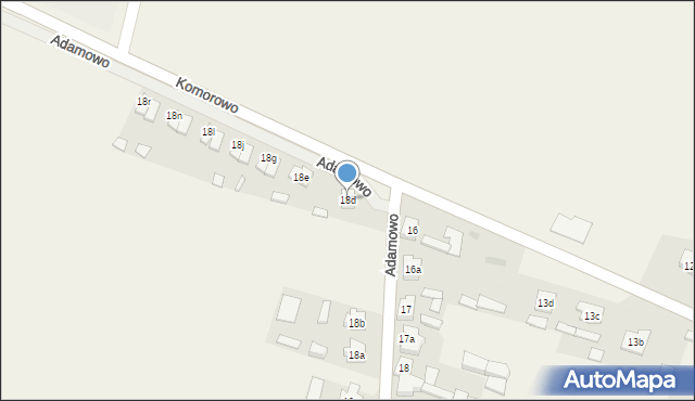Adamowo, Adamowo, 18d, mapa Adamowo