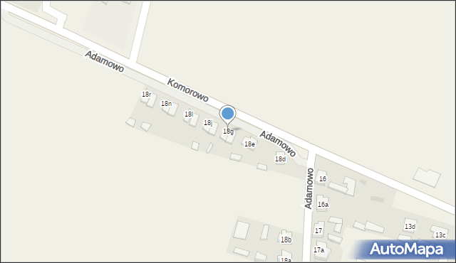 Adamowo, Adamowo, 18g, mapa Adamowo