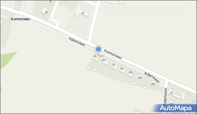 Adamowo, Adamowo, 18p, mapa Adamowo
