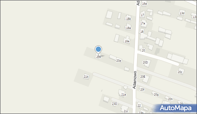 Adamowo, Adamowo, 20b, mapa Adamowo