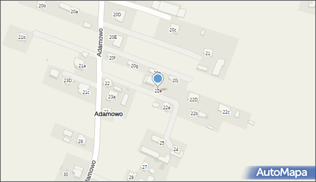 Adamowo, Adamowo, 22e, mapa Adamowo