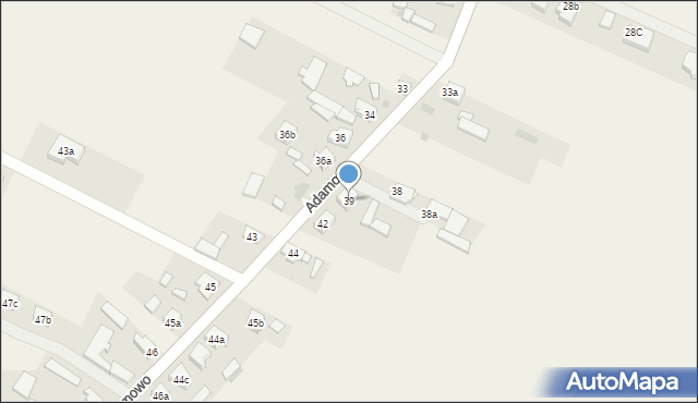 Adamowo, Adamowo, 39, mapa Adamowo