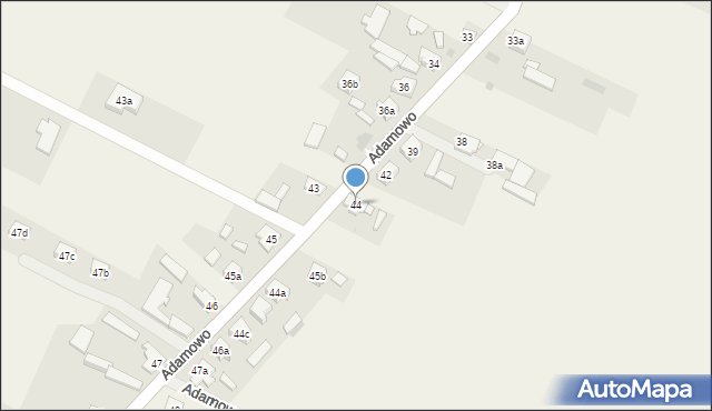 Adamowo, Adamowo, 44, mapa Adamowo