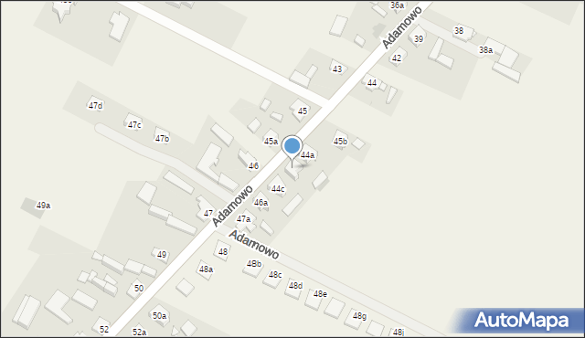 Adamowo, Adamowo, 44b, mapa Adamowo