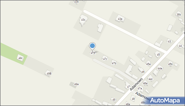 Adamowo, Adamowo, 47d, mapa Adamowo