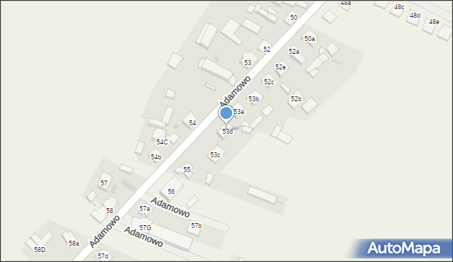 Adamowo, Adamowo, 53d, mapa Adamowo