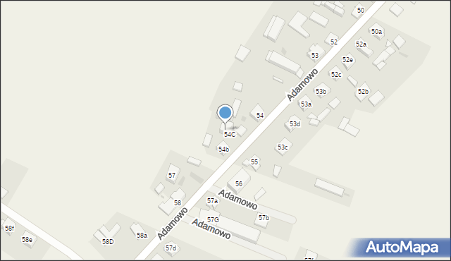 Adamowo, Adamowo, 54a, mapa Adamowo