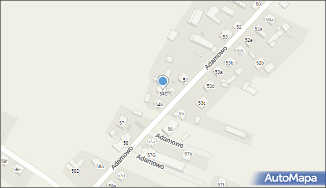 Adamowo, Adamowo, 54C, mapa Adamowo