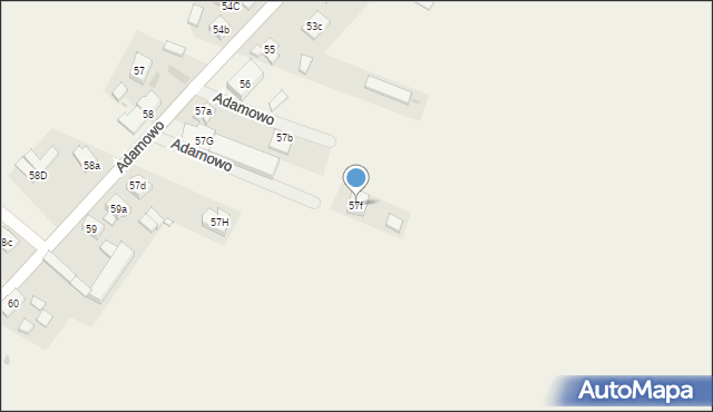 Adamowo, Adamowo, 57f, mapa Adamowo