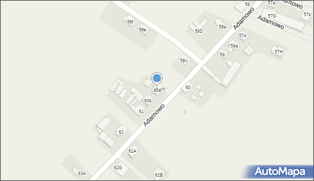 Adamowo, Adamowo, 60a, mapa Adamowo