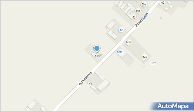 Adamowo, Adamowo, 63A, mapa Adamowo
