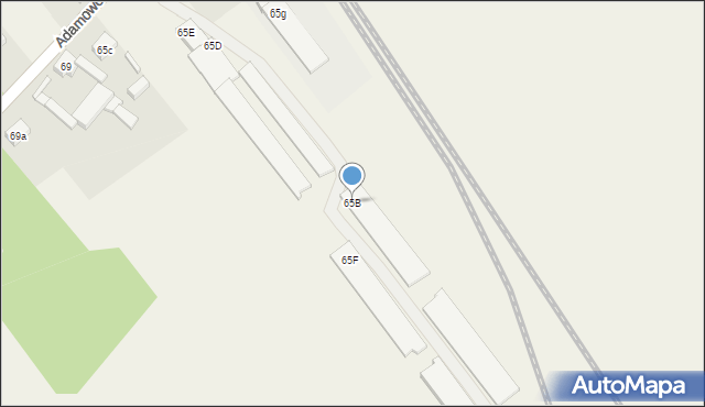 Adamowo, Adamowo, 65B, mapa Adamowo