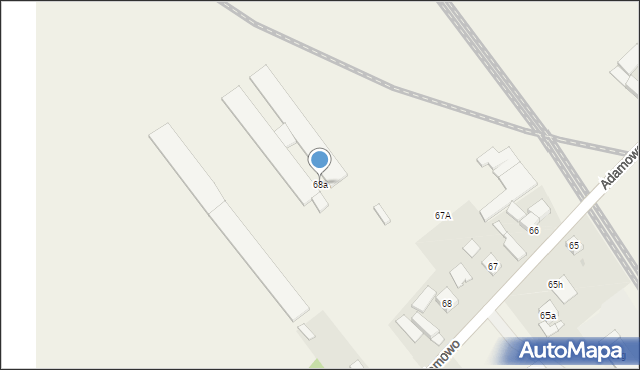 Adamowo, Adamowo, 68a, mapa Adamowo