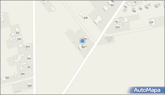 Adamowo, Adamowo, 78n, mapa Adamowo