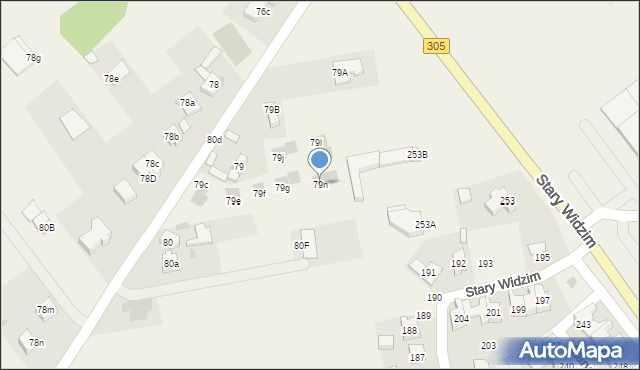 Adamowo, Adamowo, 79n, mapa Adamowo