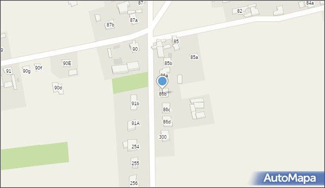 Adamowo, Adamowo, 86b, mapa Adamowo