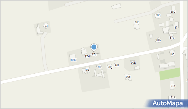 Adamowo, Adamowo, 87g, mapa Adamowo