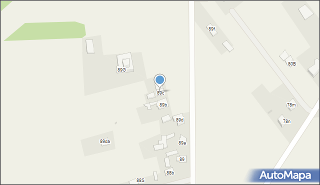 Adamowo, Adamowo, 89c, mapa Adamowo