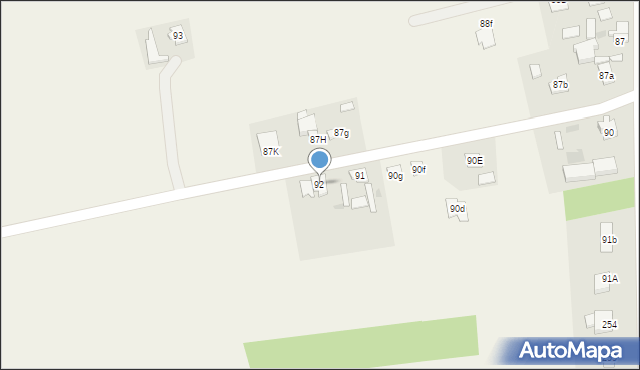 Adamowo, Adamowo, 92, mapa Adamowo