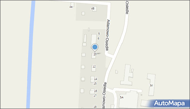Adamowo-Osiedle, Adamowo-Osiedle, 10, mapa Adamowo-Osiedle