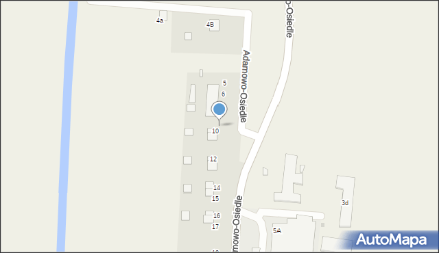 Adamowo-Osiedle, Adamowo-Osiedle, 9, mapa Adamowo-Osiedle